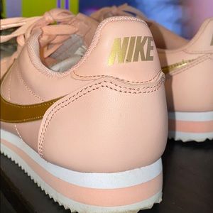 Pink & Gold Nike Cortez Size 9